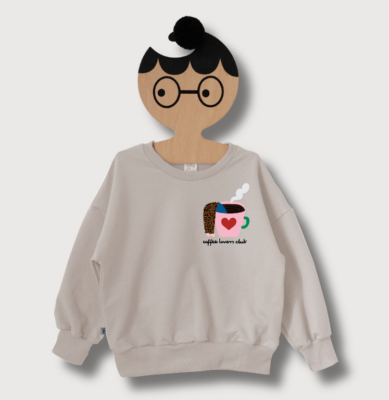 Bluza - COFFEE LOVERS na KREMIE