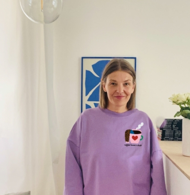 Bluza - COFFEE LOVERS na lila