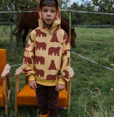 Bluza OVERSIZE NIEDŹWIEDŹ na żółtym