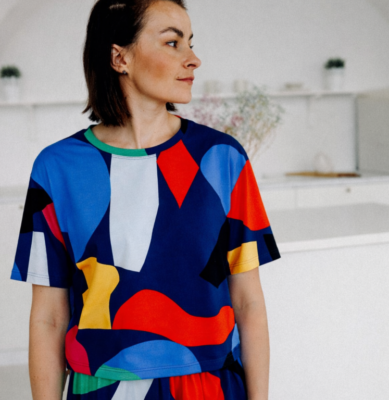 Boxy T-shirt - KOLOROWE FIGURY
