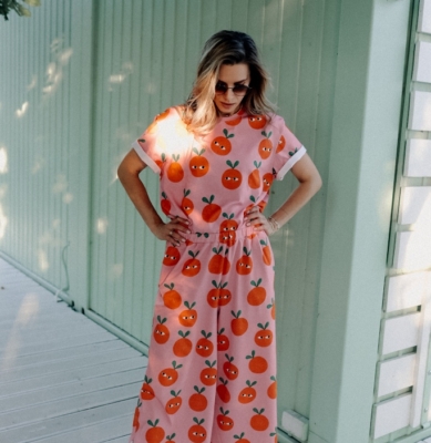 Spodnie kuloty - POMARAŃCZA