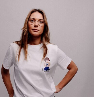 T-shirt - BOOK LOVERS CLUB na białym
