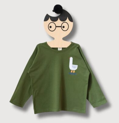 LONGSLEEVE Don't Grow Up gąska na zielonym