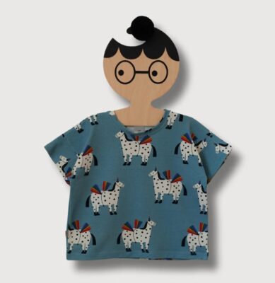 T-Shirt  oversize Don't Grow Up NIEBIESKIE KONIE