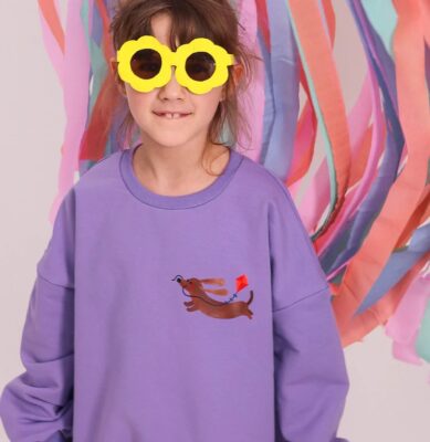Bluza oversize Don't Grow Up JAMNIK na lila