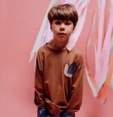 LONGSLEEVE Don't Grow Up ślimak na cynamonowym