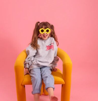 Bluza oversize Don't Grow Up KOT na szarym melanżu