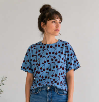 Boxy T-shirt Don't Grow Up - CHERRY CLUB